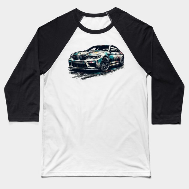 BMW M5 Baseball T-Shirt by Vehicles-Art